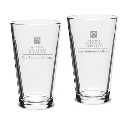 SAC Armadillos Two-Piece 16oz. Classic Pub Glass Set