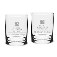 SPC Tigers 14oz. Classic Double Old Fashion Glass Set
