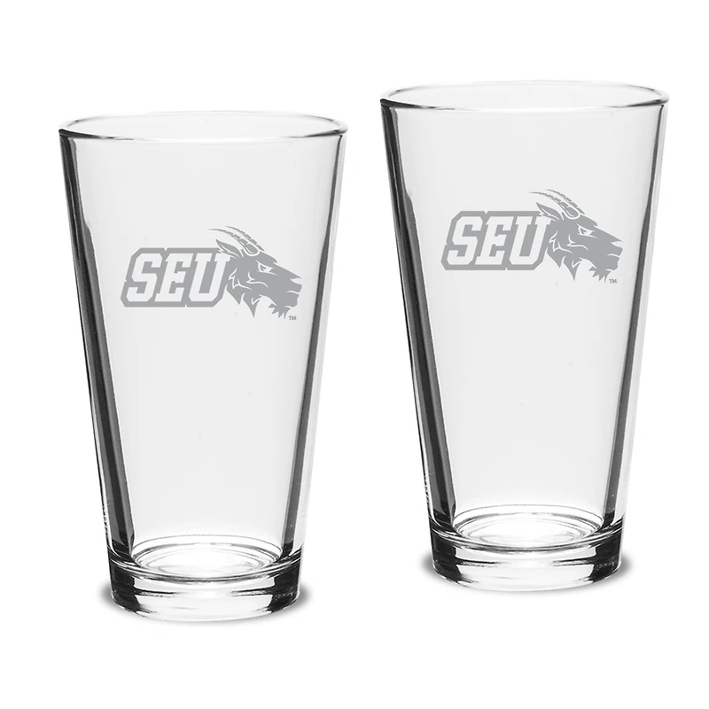 St. Edwards Hilltoppers Two-Piece 16oz. Classic Pub Glass Set