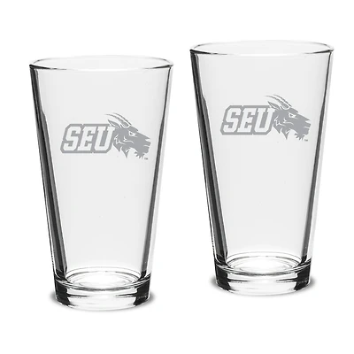 St. Edwards Hilltoppers Two-Piece 16oz. Classic Pub Glass Set