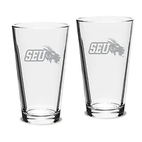 St. Edwards Hilltoppers Two-Piece 16oz. Classic Pub Glass Set