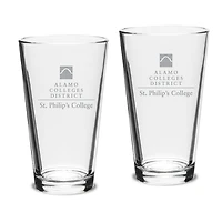 SPC Tigers Two-Piece 16oz. Classic Pub Glass Set