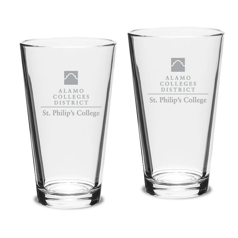 SPC Tigers Two-Piece 16oz. Classic Pub Glass Set