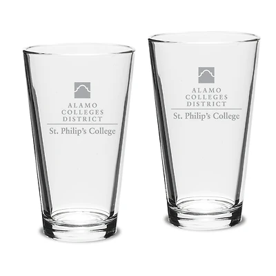 SPC Tigers Two-Piece 16oz. Classic Pub Glass Set