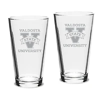 Valdosta State Blazers Two-Piece 16oz. Classic Pub Glass Set