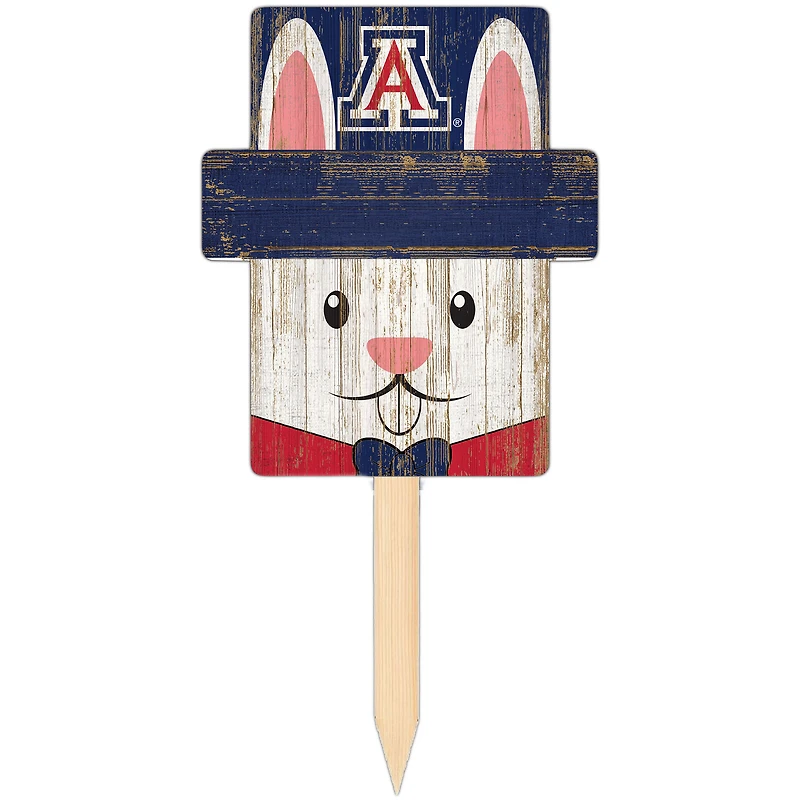 Arizona Wildcats 16" x 19" Easter Bunny Yard Stake
