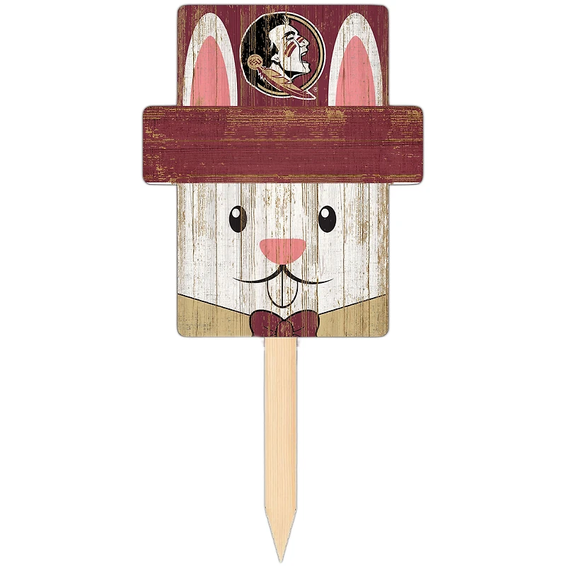 Florida State Seminoles 16" x 19" Easter Bunny Yard Stake