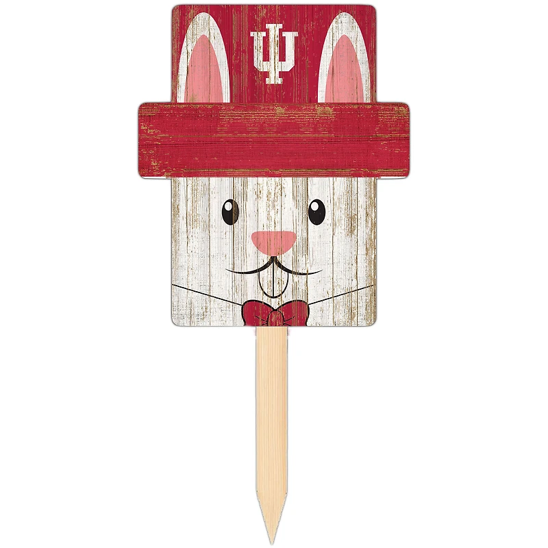 Indiana Hoosiers 16" x 19" Easter Bunny Yard Stake