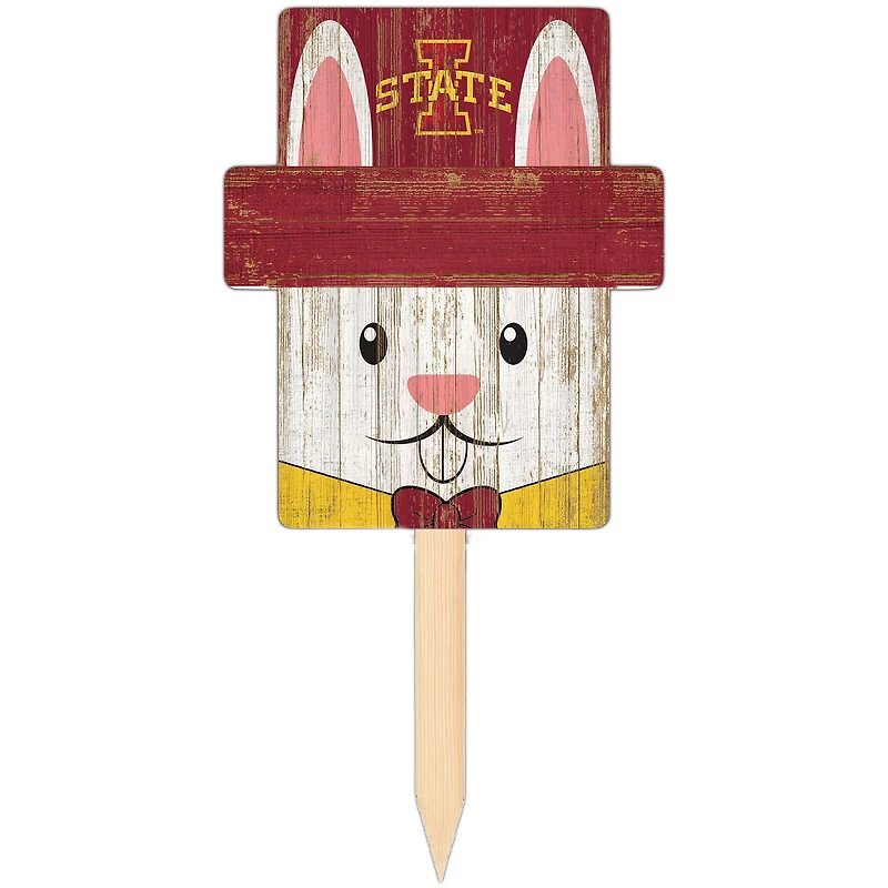Iowa State Cyclones 16" x 19" Easter Bunny Yard Stake