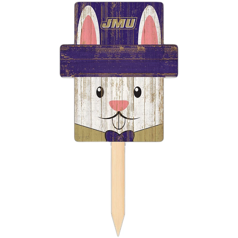 James Madison Dukes 16" x 19" Easter Bunny Yard Stake