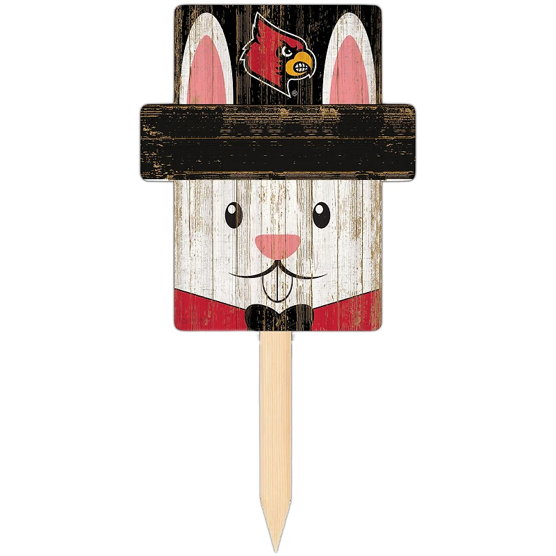 Louisville Cardinals 16" x 19" Easter Bunny Yard Stake