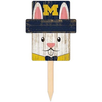 Michigan Wolverines 16" x 19" Easter Bunny Yard Stake
