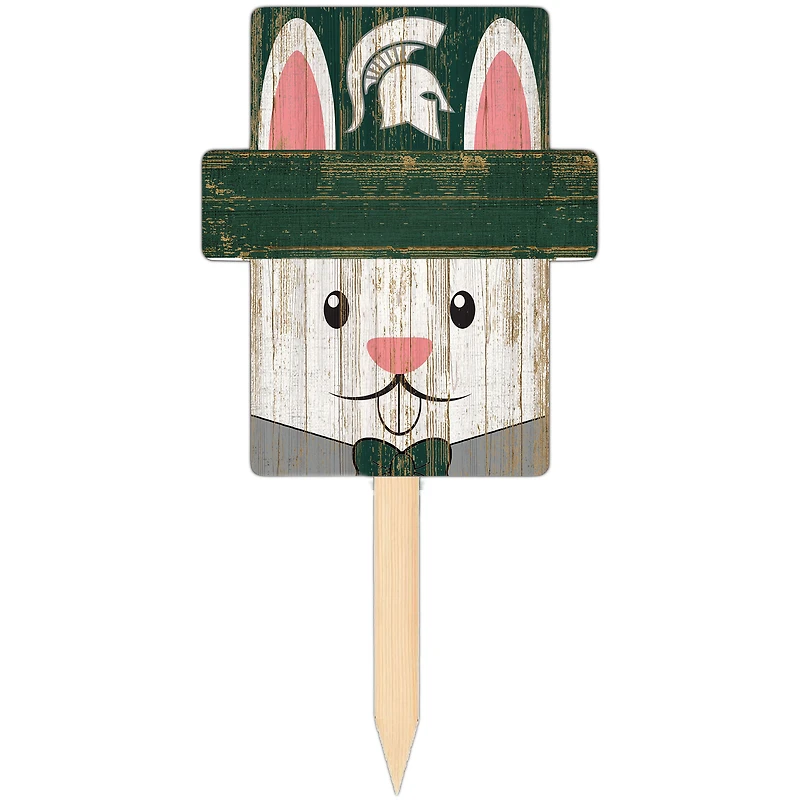 Michigan State Spartans 16" x 19" Easter Bunny Yard Stake