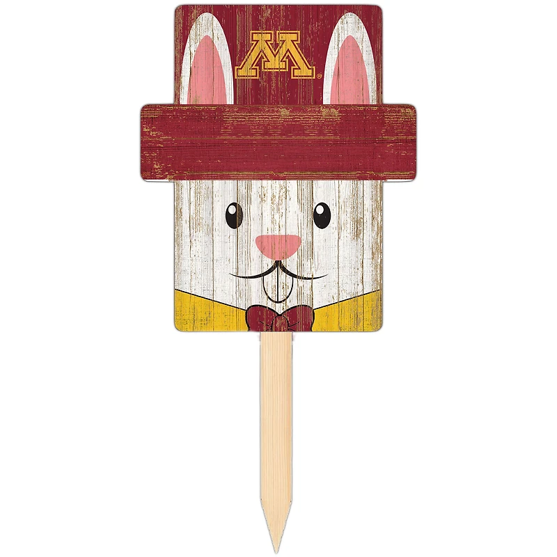 Minnesota Golden Gophers 16" x 19" Easter Bunny Yard Stake