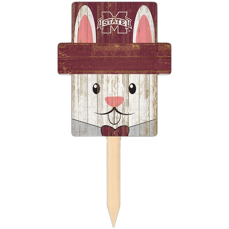 Mississippi State Bulldogs 16" x 19" Easter Bunny Yard Stake