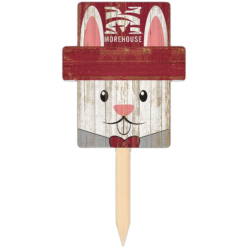 Morehouse Maroon Tigers 16" x 19" Easter Bunny Yard Stake