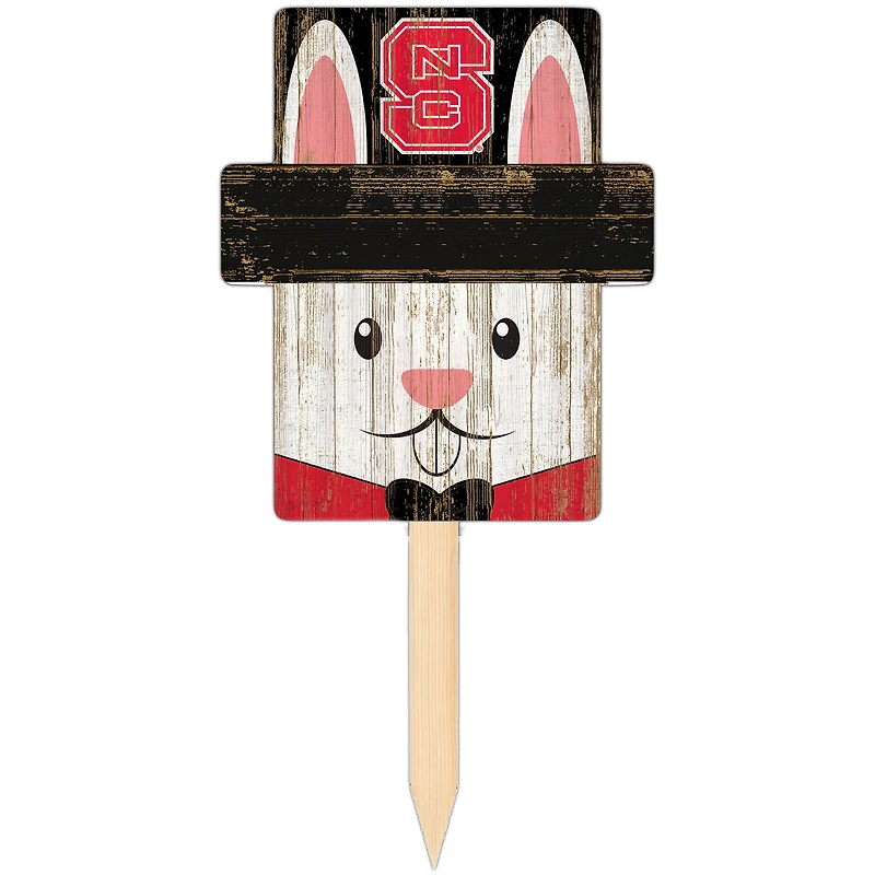 NC State Wolfpack 16" x 19" Easter Bunny Yard Stake