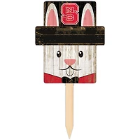 NC State Wolfpack 16" x 19" Easter Bunny Yard Stake
