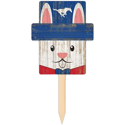 SMU Mustangs 16" x 19" Easter Bunny Yard Stake
