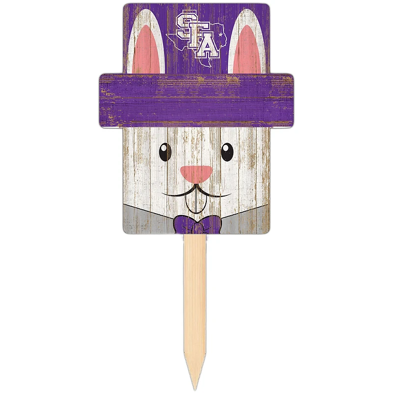 Stephen F Austin Lumberjacks 16" x 19" Easter Bunny Yard Stake