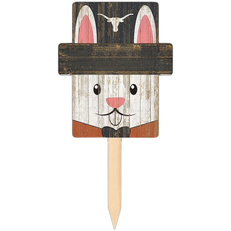 Texas Longhorns 16" x 19" Easter Bunny Yard Stake