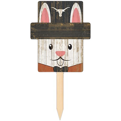 Texas Longhorns 16" x 19" Easter Bunny Yard Stake