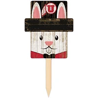 Utah Utes 16" x 19" Easter Bunny Yard Stake