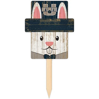 Utah State Aggies 16" x 19" Easter Bunny Yard Stake