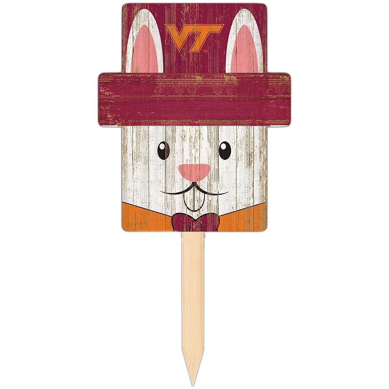 Virginia Tech Hokies 16" x 19" Easter Bunny Yard Stake