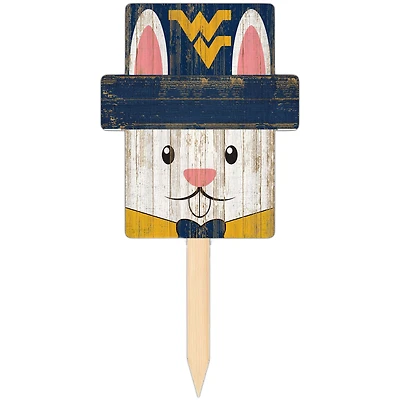 West Virginia Mountaineers 16" x 19" Easter Bunny Yard Stake