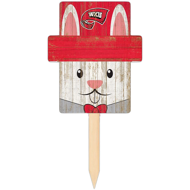 Western Kentucky Hilltoppers 16" x 19" Easter Bunny Yard Stake