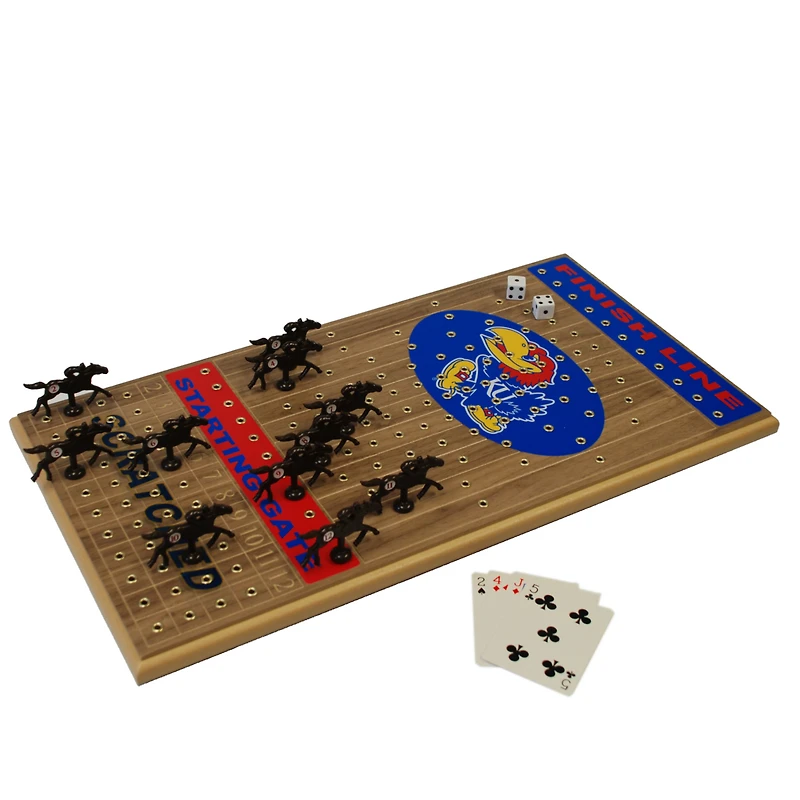 Kansas Jayhawks Walnut Horseracing Gametop