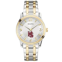 Men's Hampden-Sydney College Tigers Bulova Classic Two-Tone Round Watch