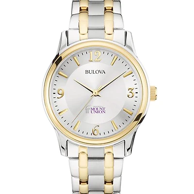 Men's Mount Union Purple Raiders Bulova Classic Two-Tone Round Watch
