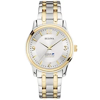 Men's Surry Community College Bulova Classic Two-Tone Round Watch