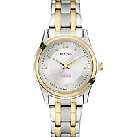 Women's Mount Union Purple Raiders Bulova Classic Two-Tone Round Watch