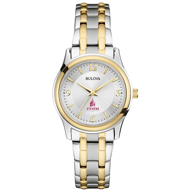 Women's Stevens Institute of Technology Ducks Bulova Classic Two-Tone Round Watch