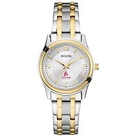 Women's Stevens Institute of Technology Ducks Bulova Classic Two-Tone Round Watch