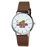 Men's Hampden-Sydney College Tigers Plexus Brown Leather Watch