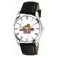 Men's Hampden-Sydney College Tigers Berkeley Black Leather Watch