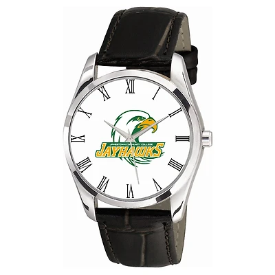 Men's SUNY Jamestown Community College Berkeley Black Leather Watch