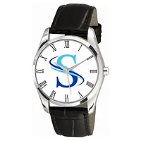 Men's Southern West Virginia Community and Technical College Berkeley Black Leather Watch