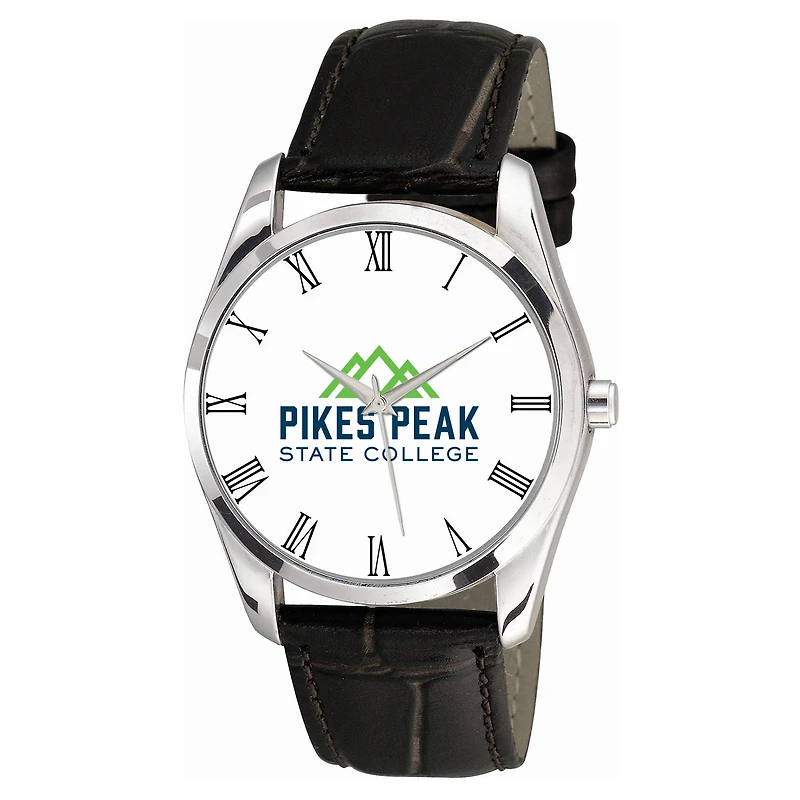 Men's Pikes Peak State College Berkeley Black Leather Watch