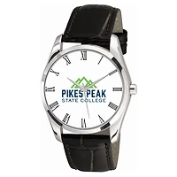 Men's Pikes Peak State College Berkeley Black Leather Watch