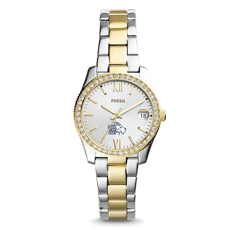 Women's St. Edwards Hilltoppers Fossil Scarlette Mini Two Tone Stainless Steel Watch
