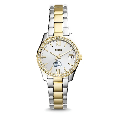 Women's St. Edwards Hilltoppers Fossil Scarlette Mini Two Tone Stainless Steel Watch