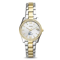 Women's St. Edwards Hilltoppers Fossil Scarlette Mini Two Tone Stainless Steel Watch