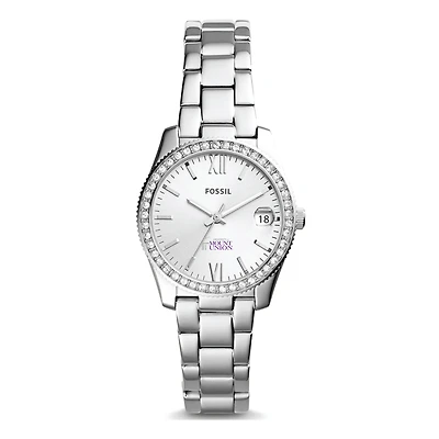 Women's Mount Union Purple Raiders Fossil Scarlette Mini Three-Hand Date Watch