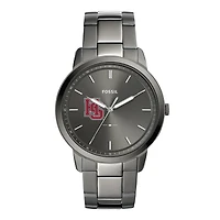 Men's Hampden-Sydney College Tigers Fossil Minimalist Three-Hand Smoke Watch