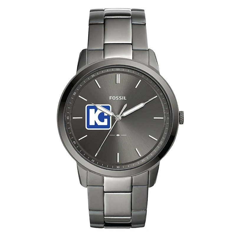 Men's Kaskaskia College Blue Devils Fossil Minimalist Three-Hand Smoke Watch